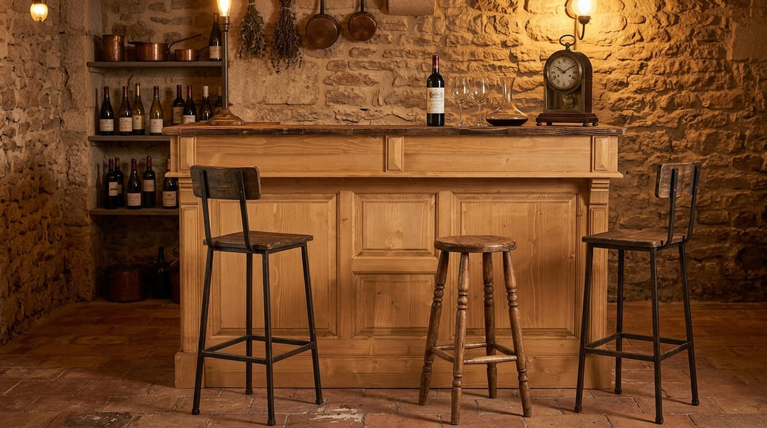 Bars et comptoirs en pin massif