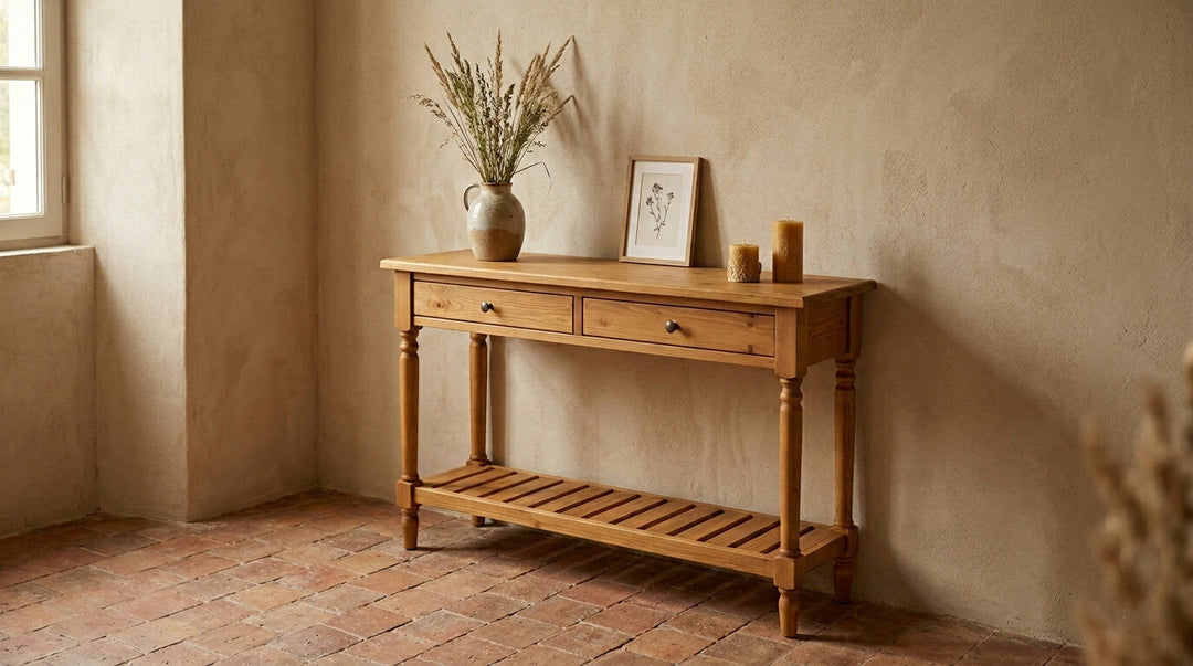 Consoles en pin massif