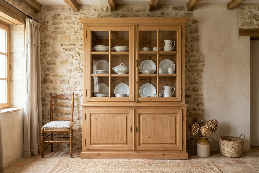 Vitrines en pin massif