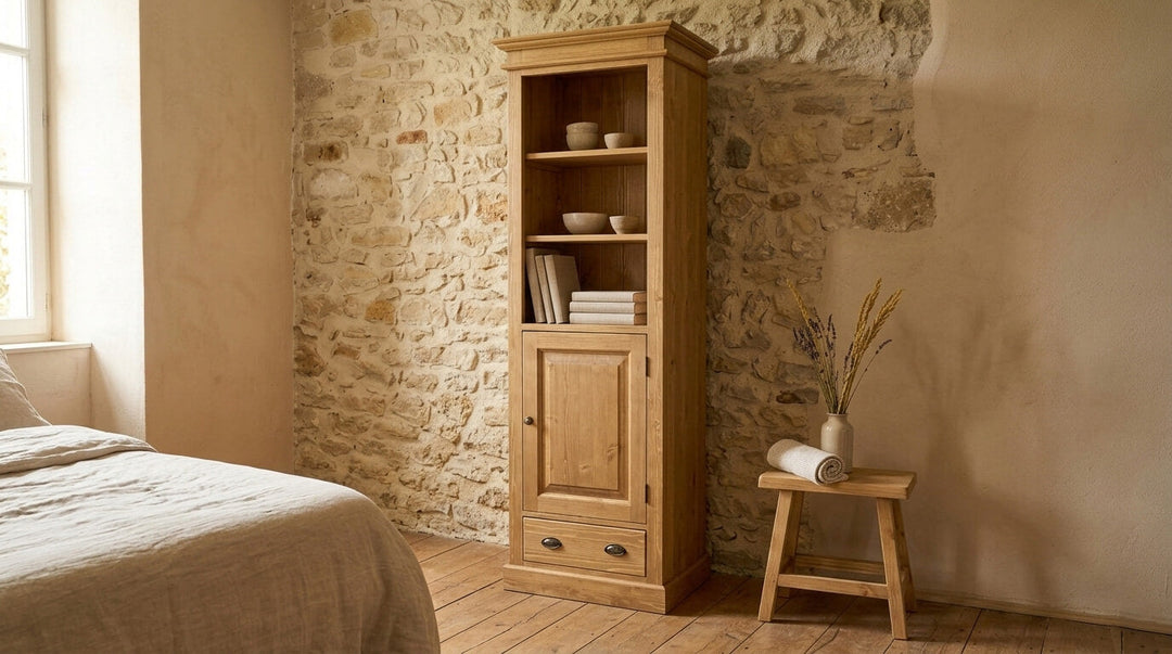 Colonnes de rangement en pin massif