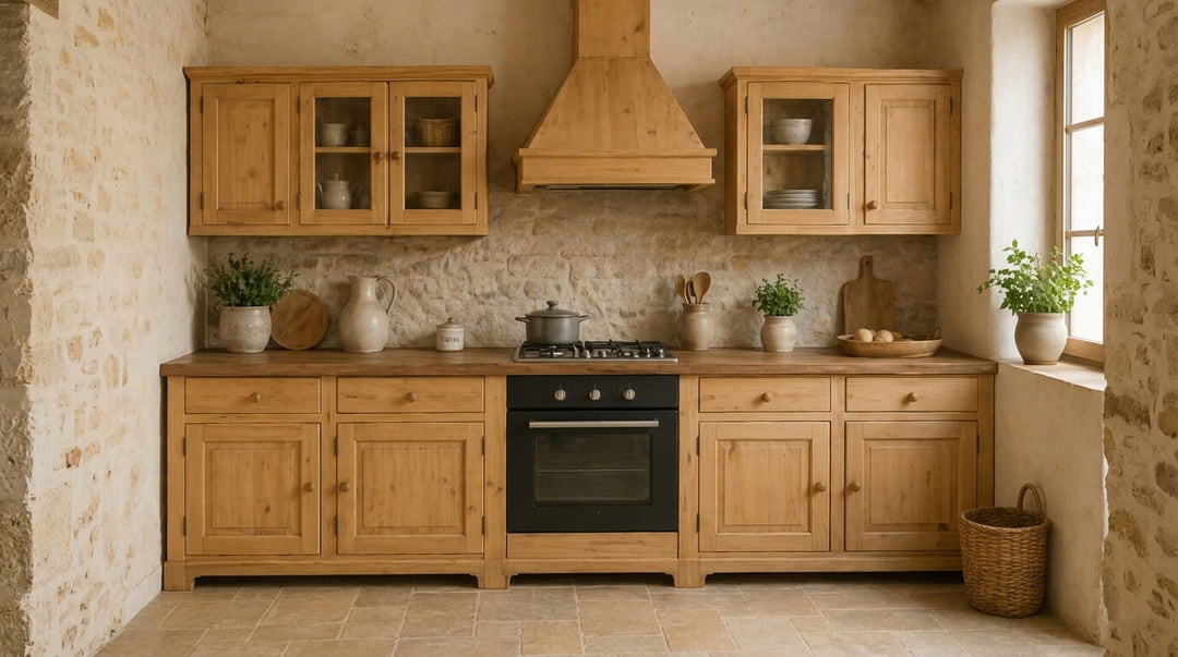 Meubles de cuisine en pin massif