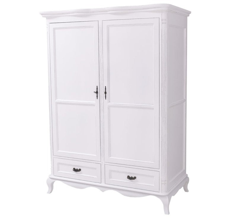Armoire en pin massif GS730 fermée, vue en angle droit