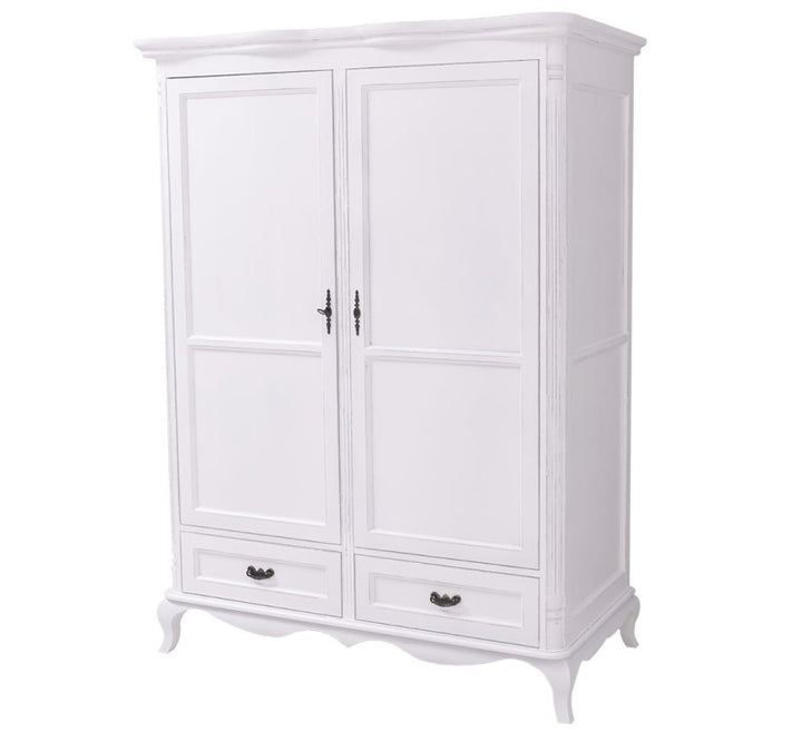 Armoire en pin massif GS730 fermée, vue en angle droit