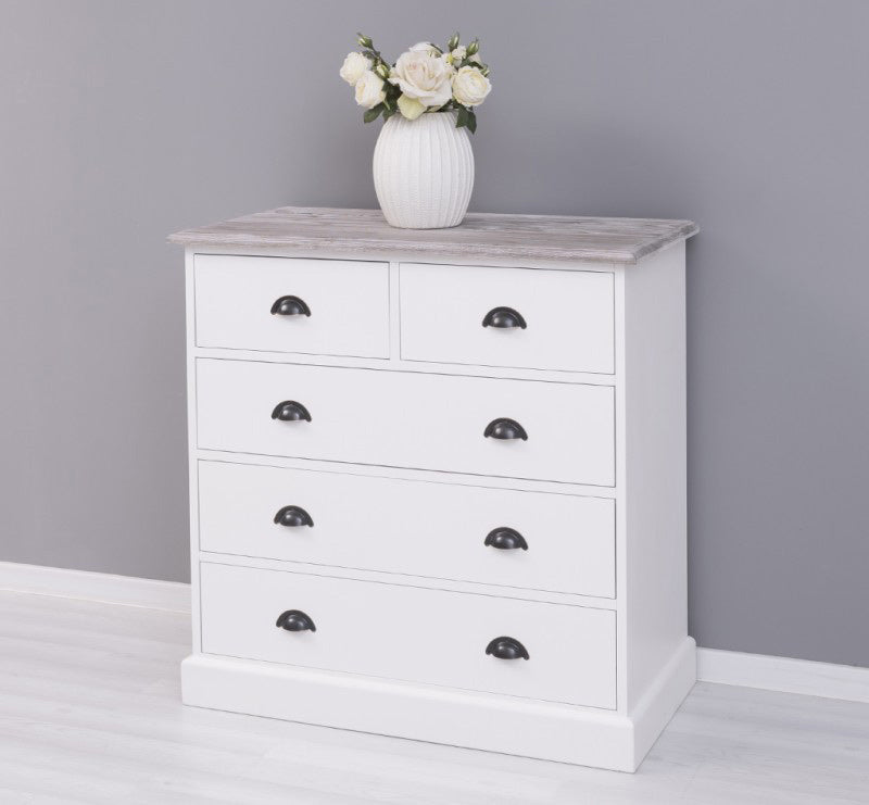 Commode 158 cm en pin massif finition brute