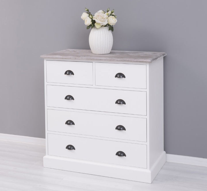 Commode 158 cm en pin massif finition brute
