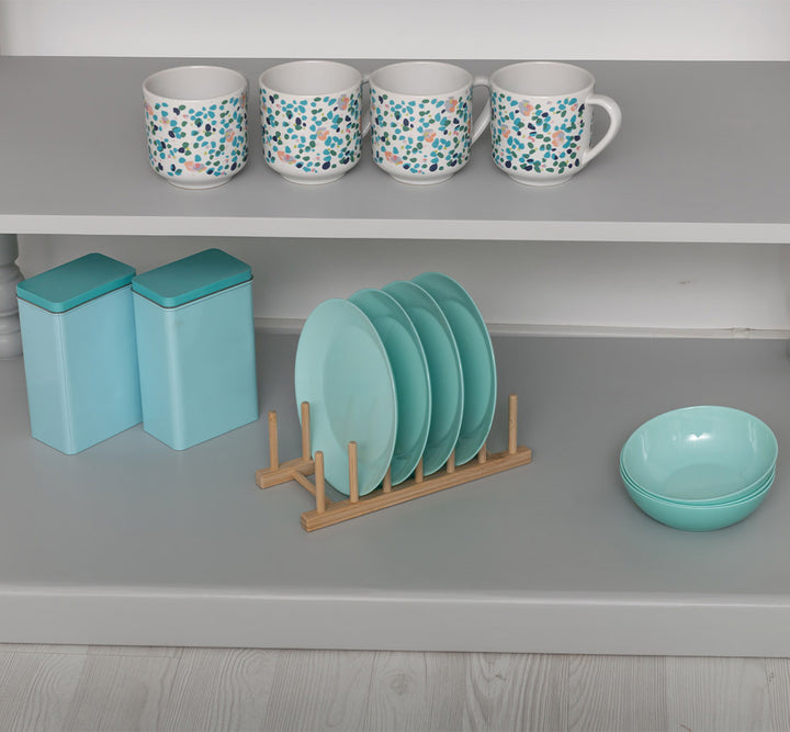 Console en pin massif avec plateau supérieur et étagère.