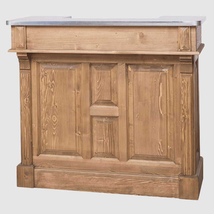 Comptoir de bar en pin massif 120 cm