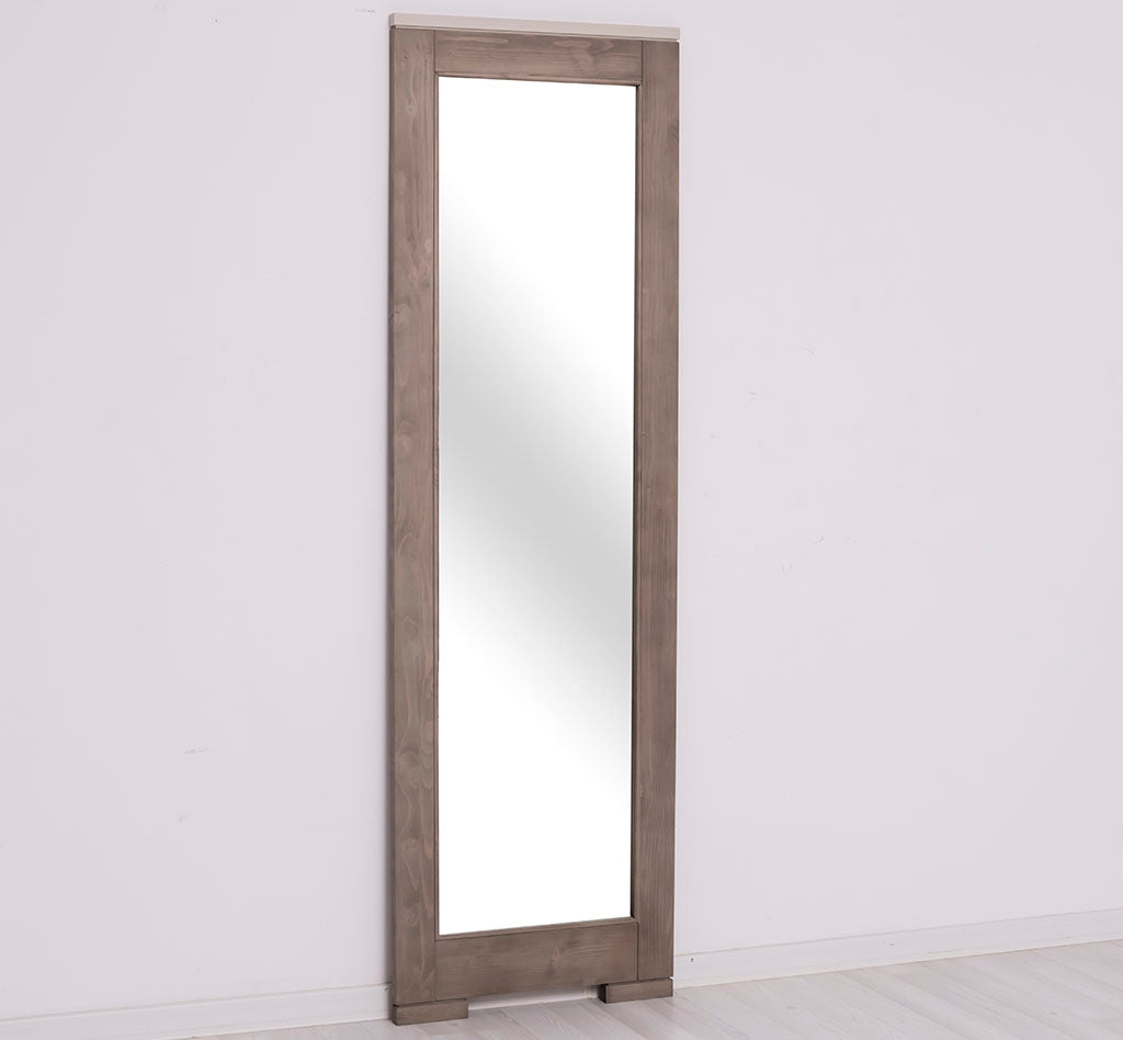Grand miroir en pin massif rectangulaire — Le Grenier Campagnard
