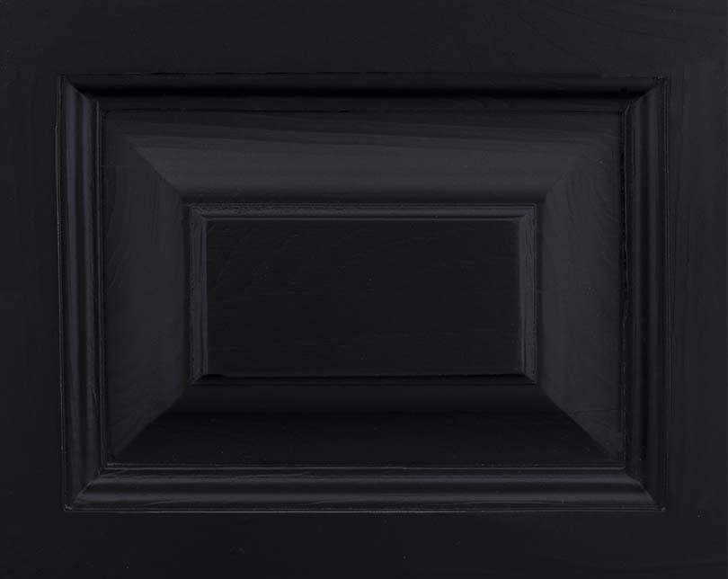 Échantillon de finition peinture couleur unie noir foncé — Le Grenier Campagnard