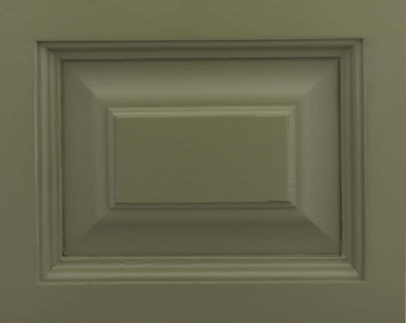 Échantillon de finition peinture couleur unie vert olive — Le Grenier Campagnard
