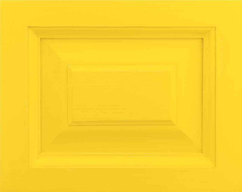 Échantillon de finition peinture couleur unie jaune soleil — Le Grenier Campagnard