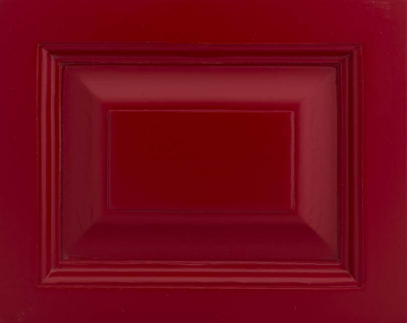Échantillon de finition peinture couleur unie rouge bordeaux — Le Grenier Campagnard