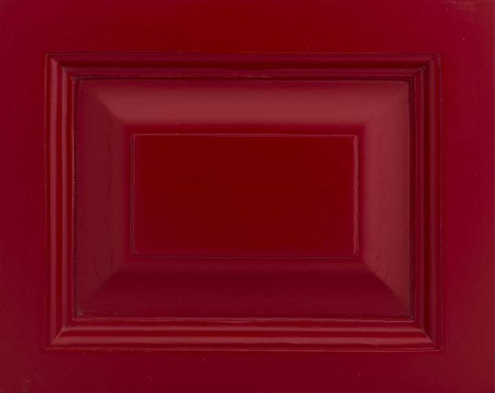 Échantillon de finition peinture couleur unie rouge bordeaux — Le Grenier Campagnard