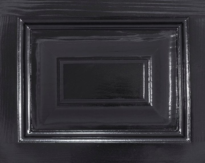 Échantillon de finition peinture couleur unie noir brillant — Le Grenier Campagnard