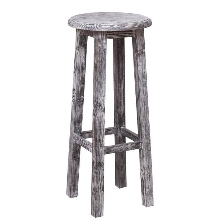 Tabouret de bar en pin massif au design classique et épuré — Le Grenier Campagnard