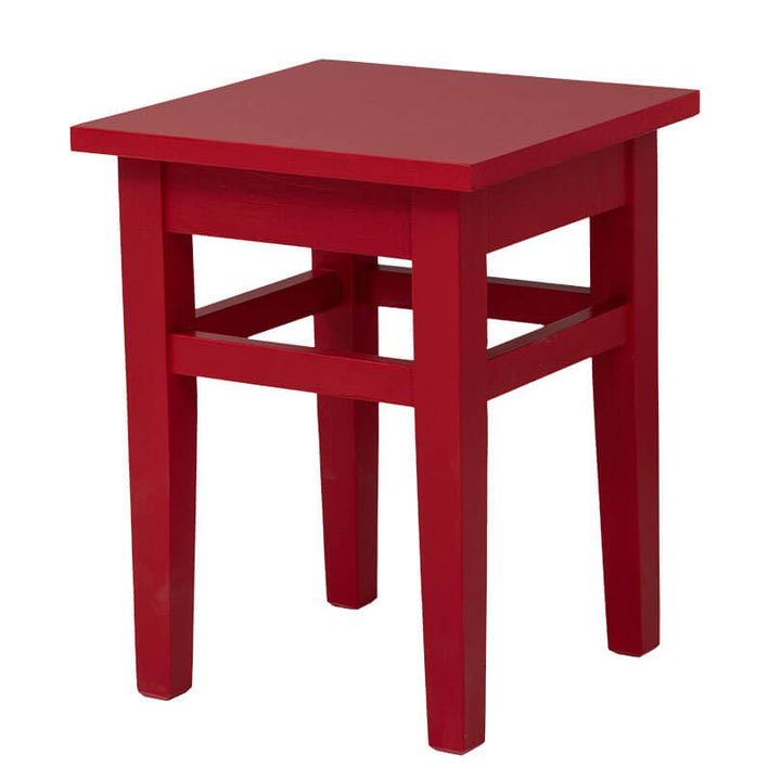 Tabouret en pin massif vue de trois-quart — Le Grenier Campagnard