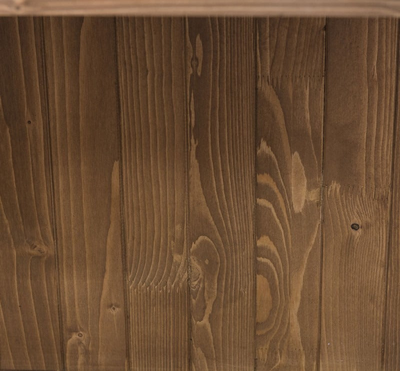Vitrine bibliothèque en pin massif GS553 – détail intérieur en bois