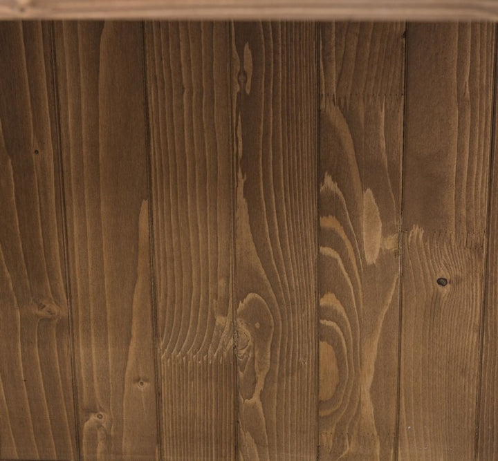 Vitrine bibliothèque en pin massif GS553 – détail intérieur en bois
